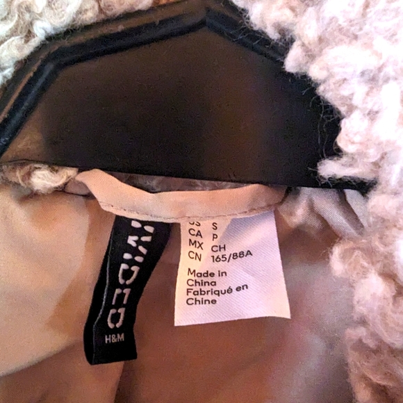 H&M Teddy Bear Jacket Size S NWOT - Picture 6 of 7